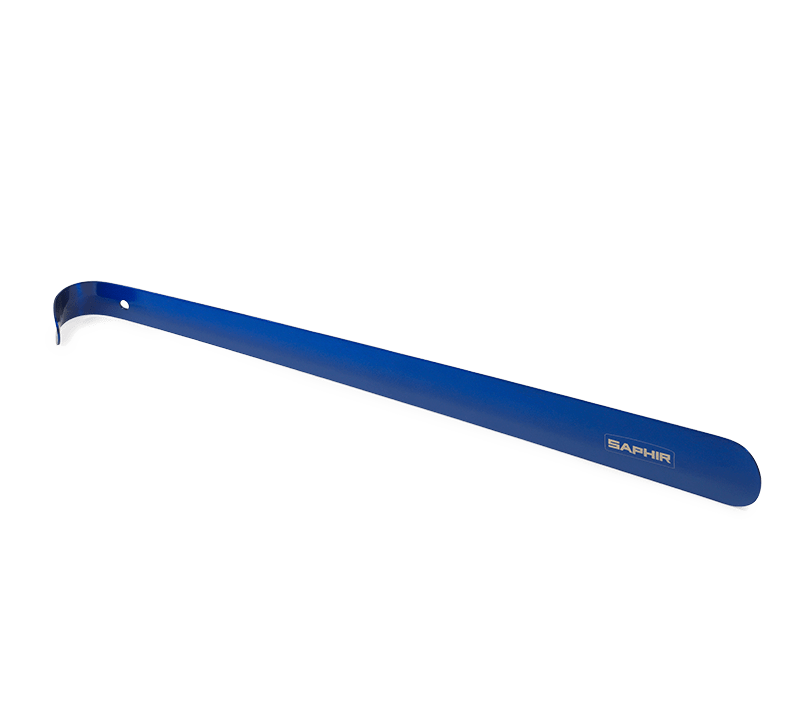 Großer blauer Metallschuhanzieher Saphir