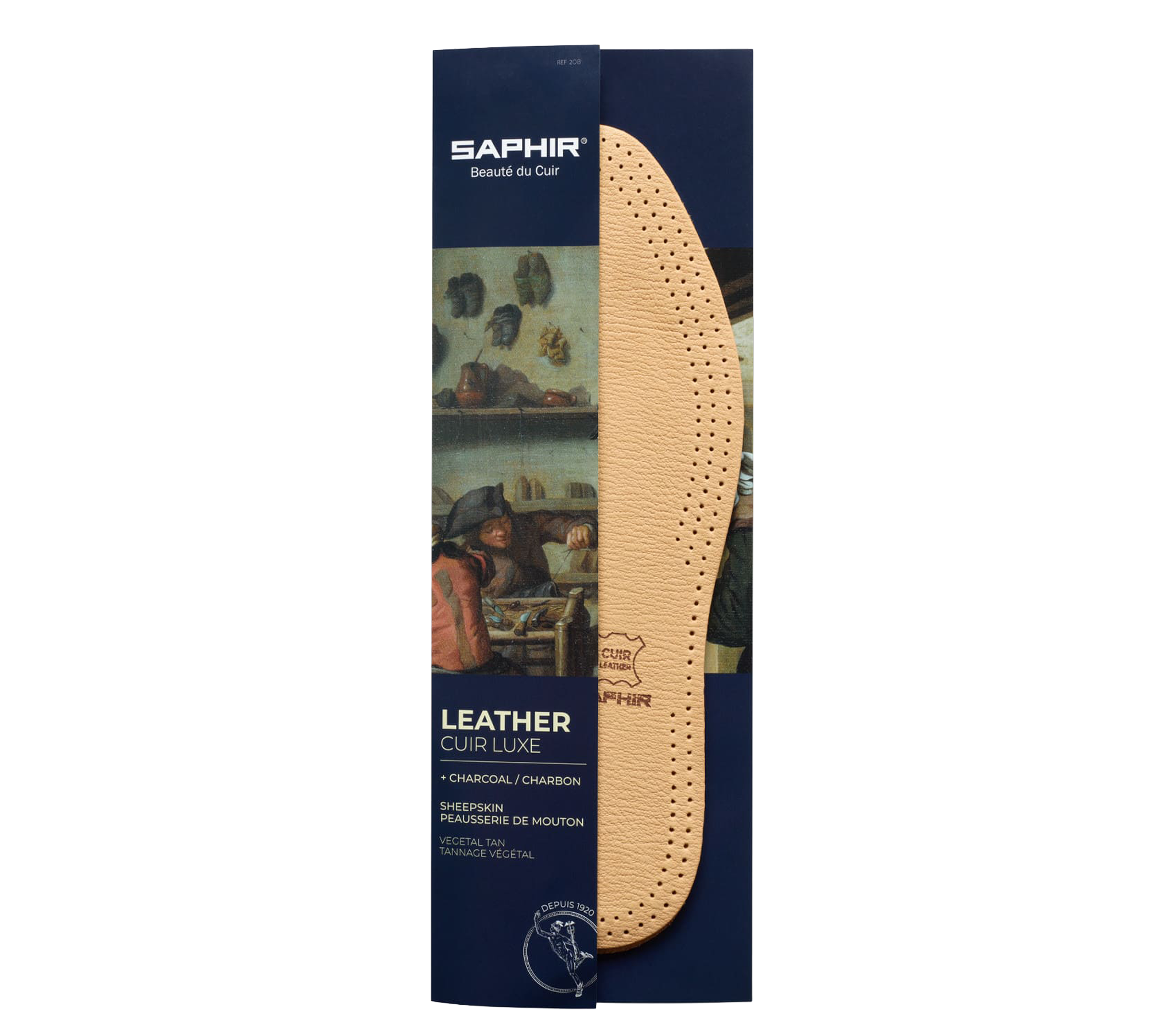 Einlegesohlen aus Leder & Holzkohle