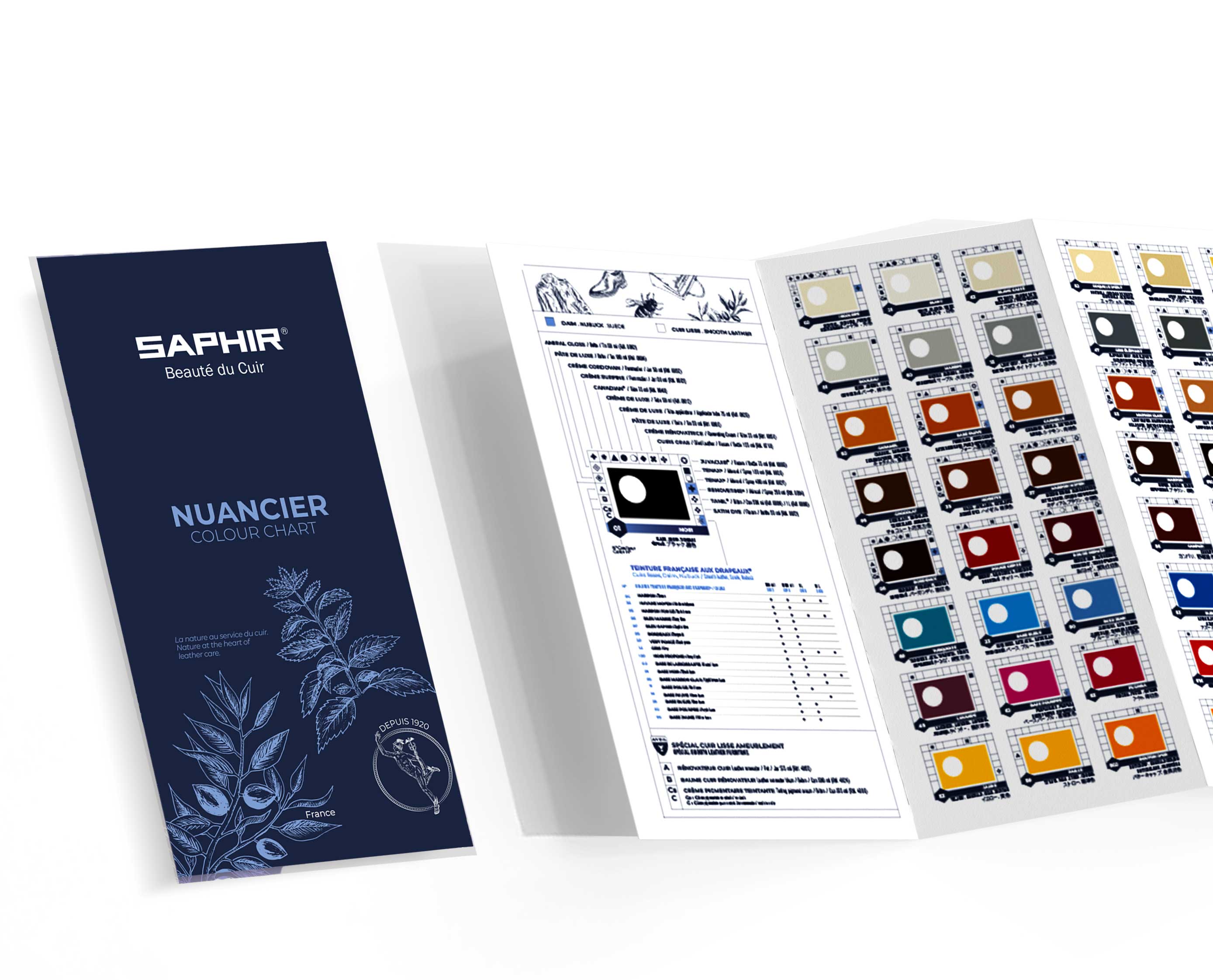Saphir Farbkarte