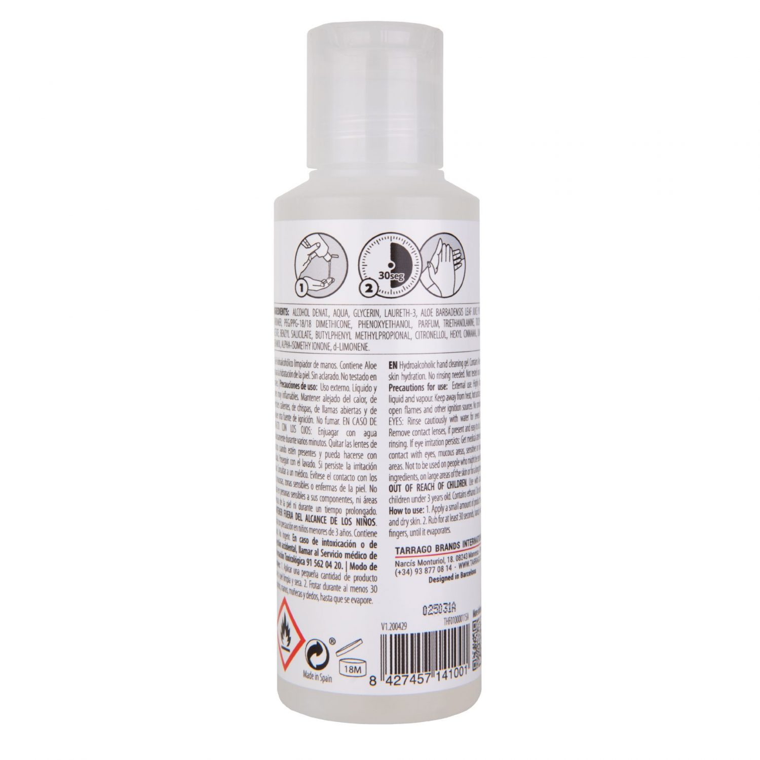 Hydroalkoholisches Handgel 115ml